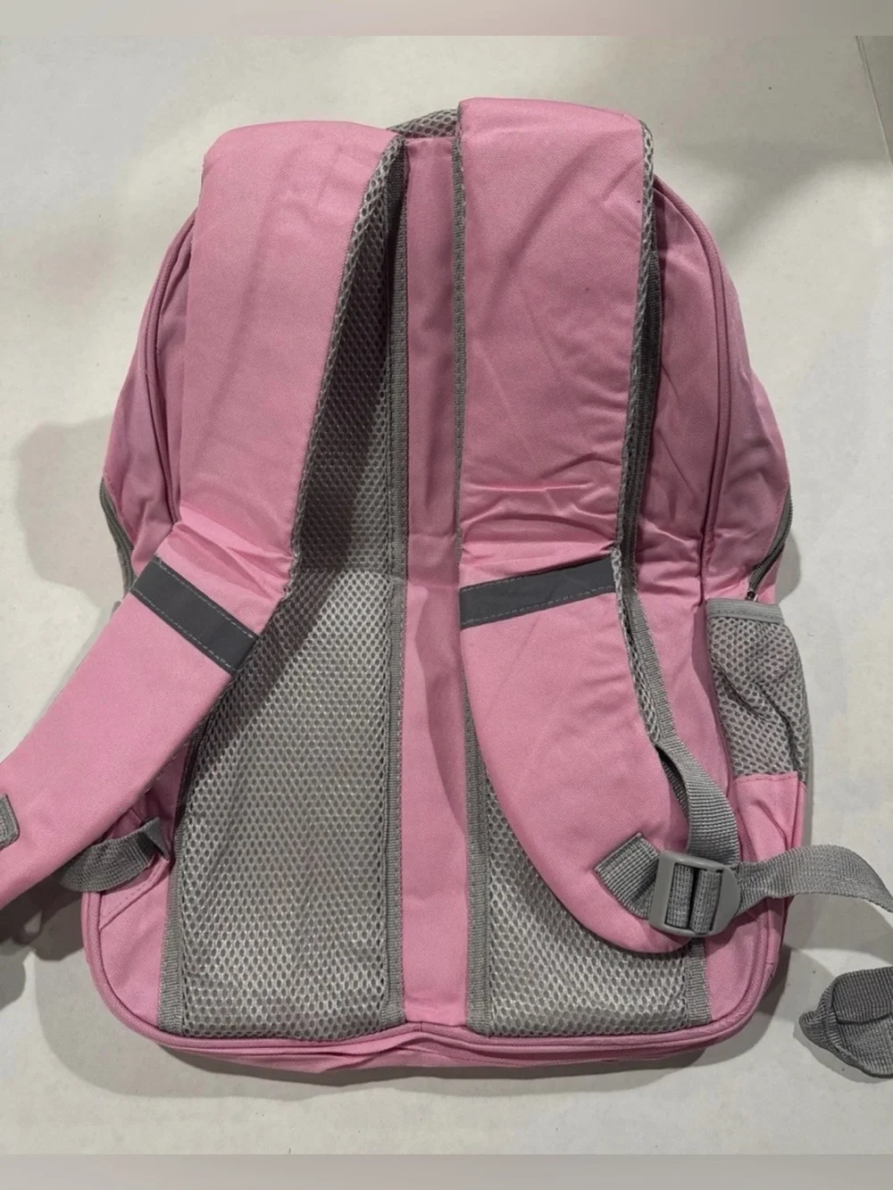 NEDISP Hello Kitty White Comic Collage Kids BOOKSACK with Pink/Gray Trim